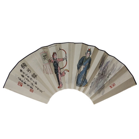 扇面《铁弓缘》