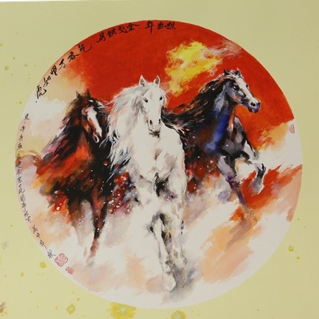 小品镜片《骏马》