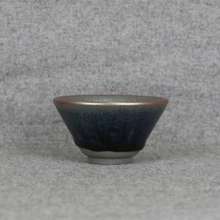窑变釉茶盏-夜幕森林
