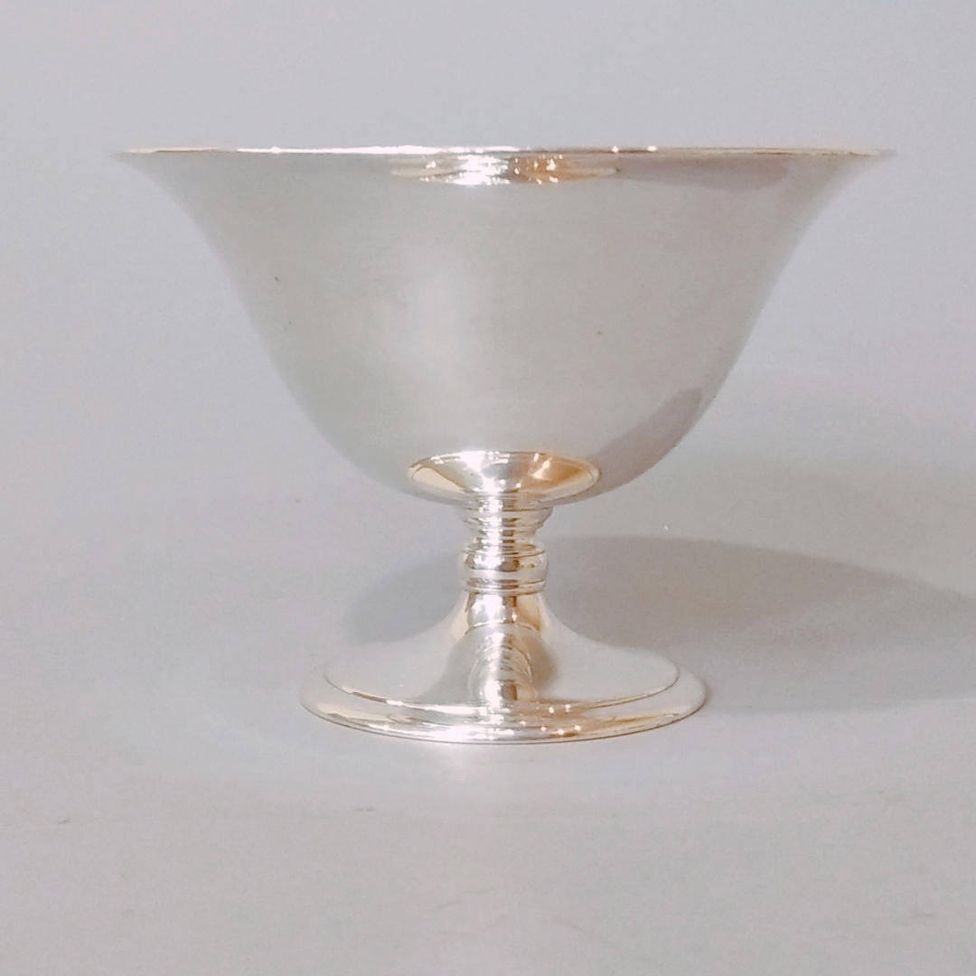 1927年美国Tiffany品牌纯银鎏金立碗 1件