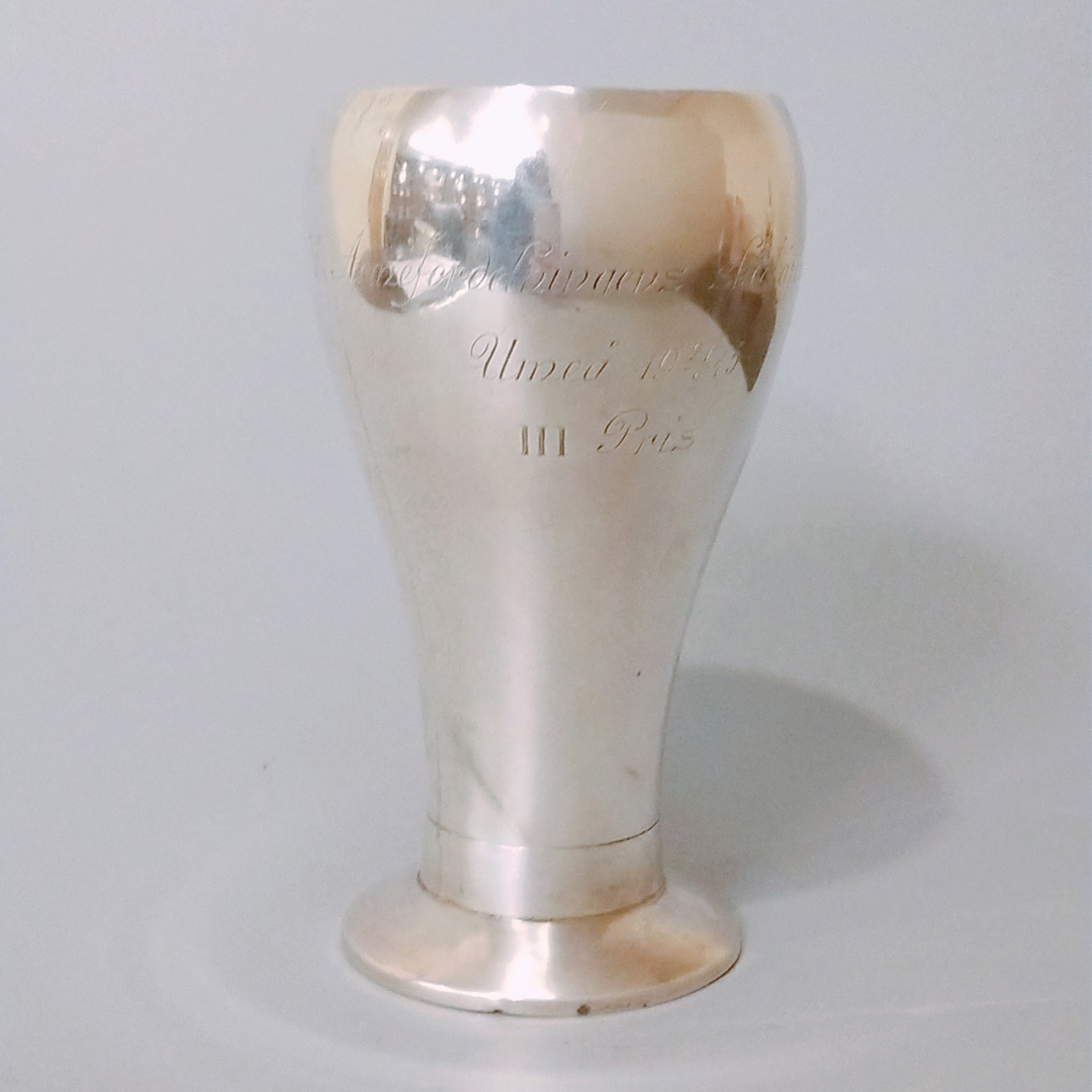 1907年瑞典纯银啤酒杯 1件