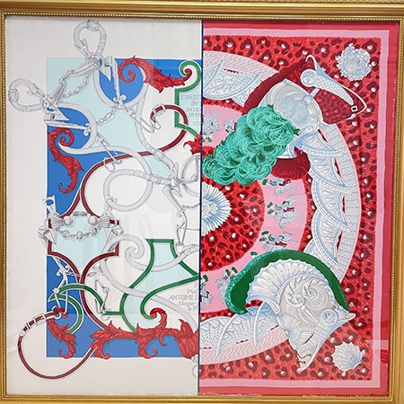 HERMES丝巾挂画