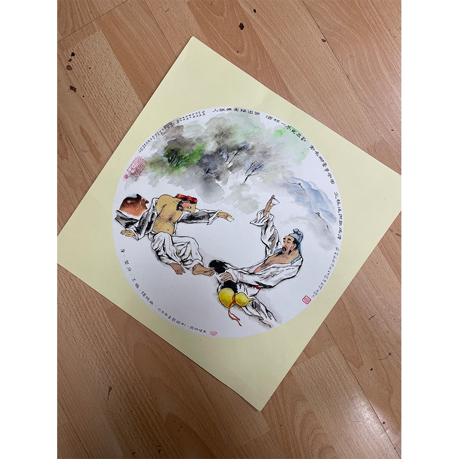 小品镜片《西出阳关无故人》宣森