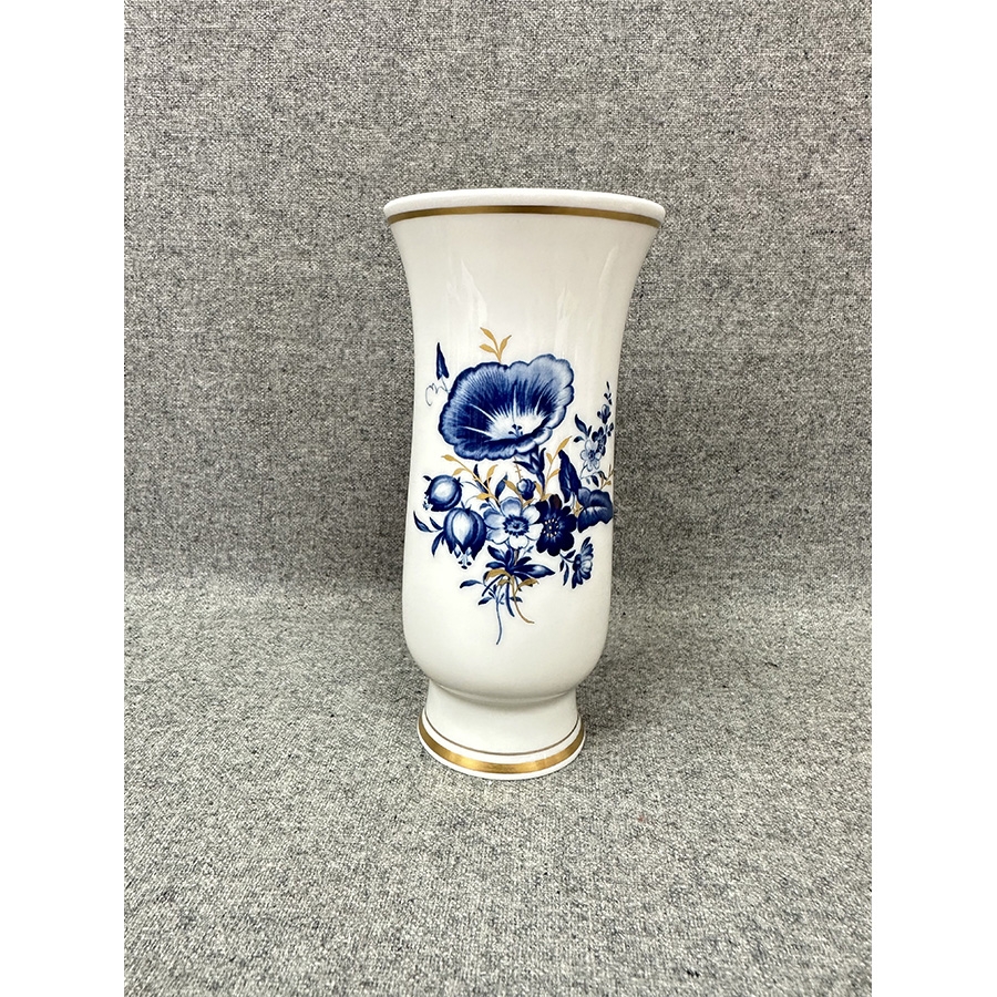 德国梅森手绘水墨兰花装饰花瓶 一级品