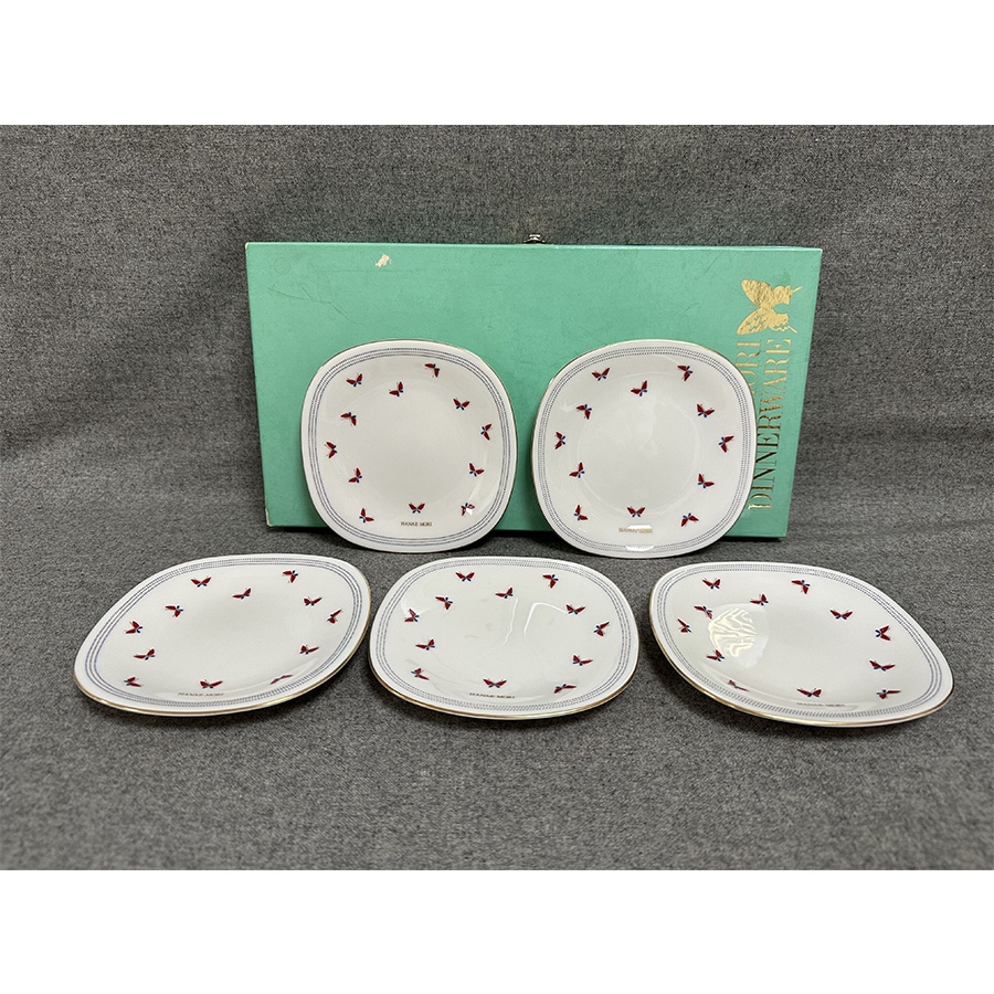 日本YAMAKA蝴蝶夫人点心碟(直径:14×14cm,原装盒)